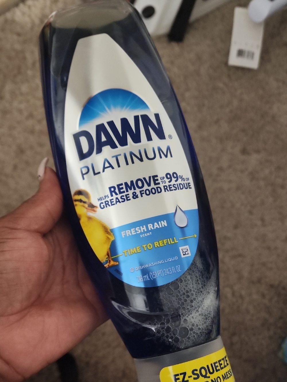 Platinum Fresh Rain Dishwashing Liquid -24.3 Oz